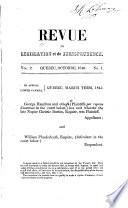 Revue de législation et de jurisprudence