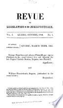 Revue de legislation et de jursiprudence