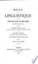 Revue de linguistique et de philologie comparée