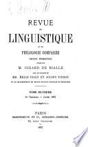 Revue de linguistique et de philologie comparée