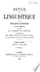 Revue de linguistique et de philologie comparée