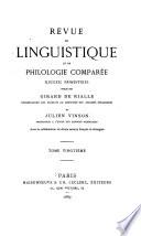 Revue de linguistique et de philologie comparée