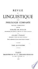Revue de linguistique et de philologie comparée