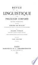 Revue de linguistique et de philologie comparée