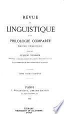 Revue de linguistique et de philologie comparée