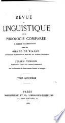 Revue de linguistique et de philologie comparée