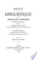 Revue de linguistique et de philologie comparée