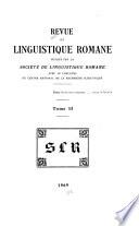 Revue de linguistique romane
