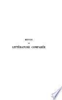 Revue de littérature comparée