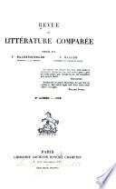 Revue de littérature comparée