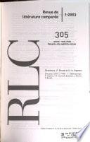 Revue de littérature comparée