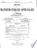 Revue de mathématiques spéciales