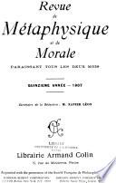 Revue de métaphysique et de morale