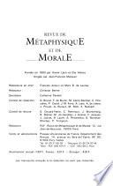 Revue de métaphysique et de morale