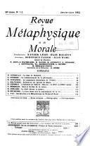 Revue de métaphysique et de morale