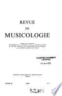 Revue de musicologie