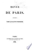 Revue de Paris ...