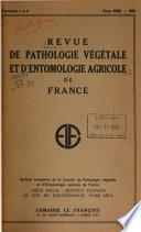 Revue de pathologie végétale et d'entomologie agricole de France