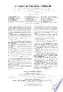 Revue de physique appliquée