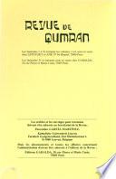 Revue de Qumrân