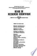 Revue de recherche scientifique