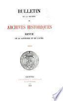 Revue de Saintonge & d'Aunis