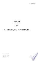 Revue de statistique appliquée
