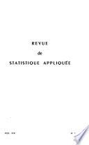 Revue de statistique appliquée