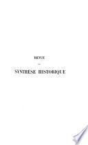 Revue de synthèse historique