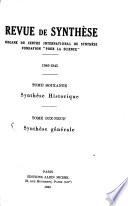 Revue de synthèse