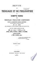 Revue de théologie et de philosophie