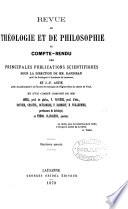 Revue de théologie et de philosophie