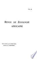 Revue de zoologie africaine