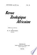 Revue de zoologie et de botanique africaines