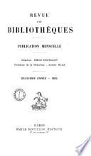 Revue des bibliothèques