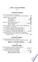 Revue des cours et conférences