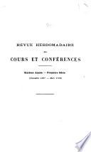 Revue des cours et conférences