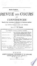 Revue des cours et conférences