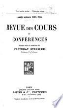 Revue des cours et conférences