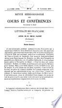 Revue des cours et conférences