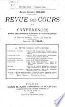 Revue des cours et conférences