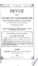 Revue des cours et conférences