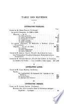 Revue des cours et conférences