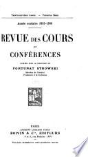 Revue des cours et conférences
