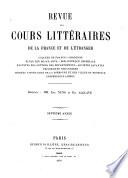 Revue des cours littéraires de la France et de l'étranger