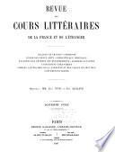 Revue des cours littéraires de la France et de l'étranger