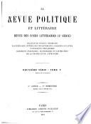 Revue des cours littéraires de la France et de l'étranger