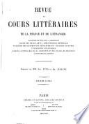 Revue des cours littéraires de la France et de l'étranger