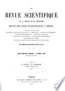 Revue des cours scientifiques de la France et de l'étranger