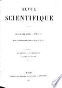 Revue des cours scientifiques de la France et de l'étranger